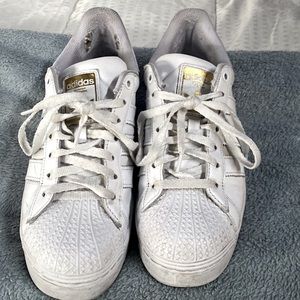 Superstar Adidas  white platform  size 8 purchased in 2021